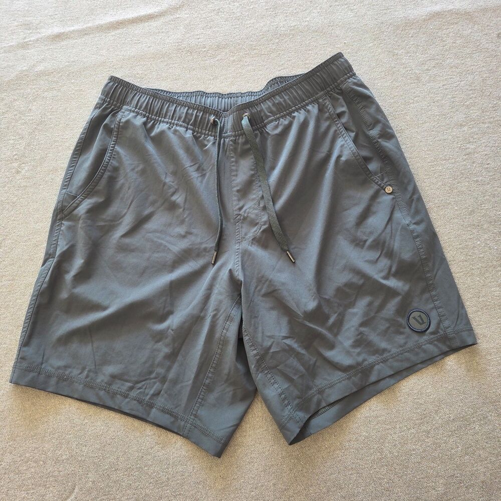 Vuori 7" Kore Shorts Mens Size Medium Green Lined Elastic Waist Drawstring